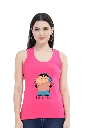 Shinchan Women's Tank Top – High on Music Design, Available in Multiple Colors & Sizes