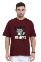 Zteezz Oversized T-Shirt - I Hate Mondays Cartoon Print | Unisex | XS-2XL | 240 GSM Cotton