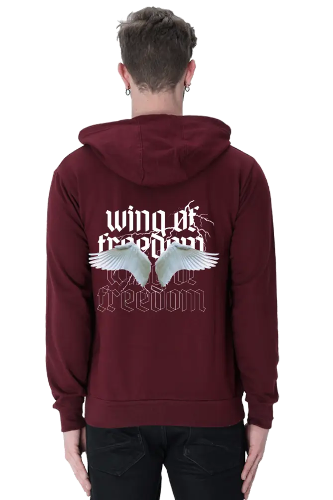 Zteezz Winter Hoodie - Wings of Freedom Back Design | S-3XL | 300 GSM