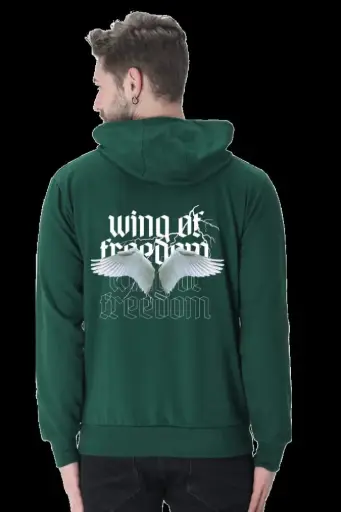 Zteezz Winter Hoodie - Wings of Freedom Back Design | S-3XL | 300 GSM